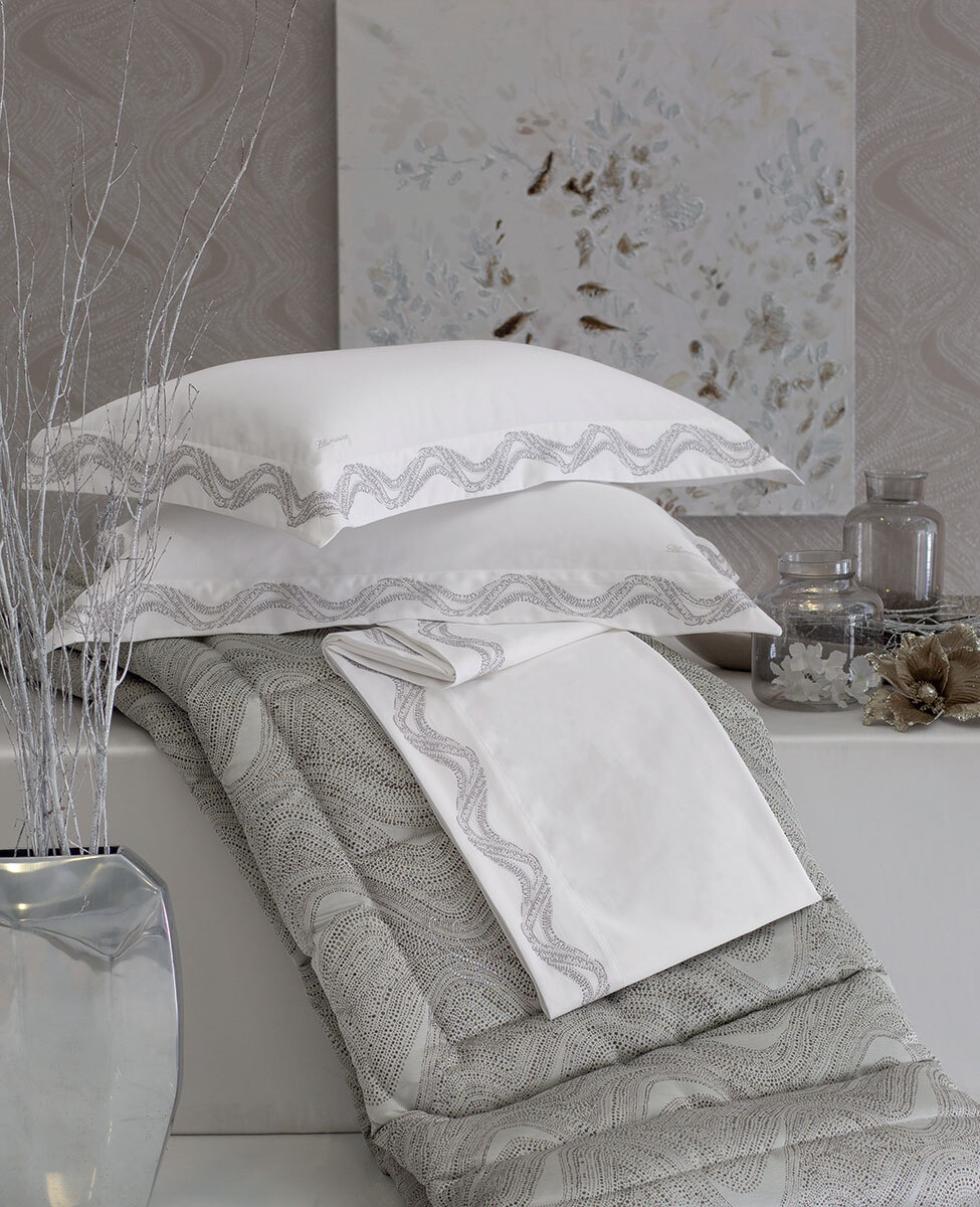 Sheet set Crystelle embroidered double bed