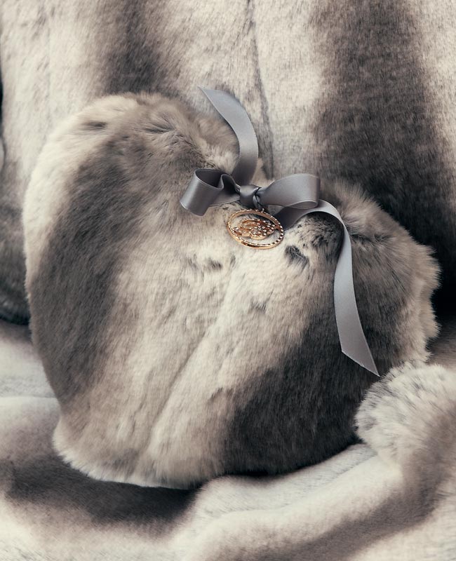 Cushion Zibellino big heart-shaped