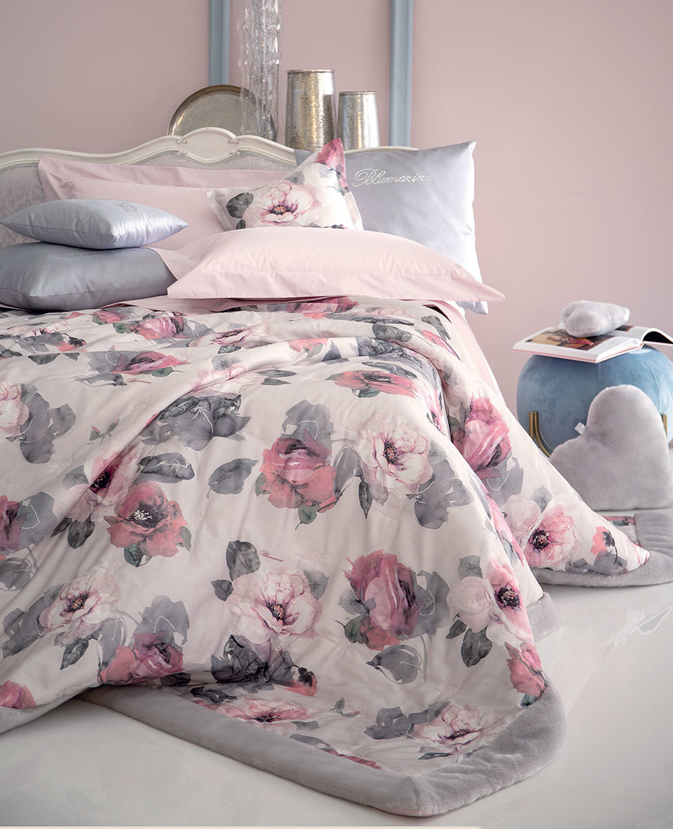 Copriletto Cloe con bordi in pelliccia