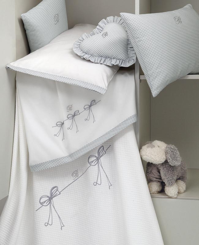 Completo lenzuola culla Cicogna
