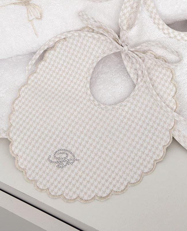 Bavaglino neonato Cicogna