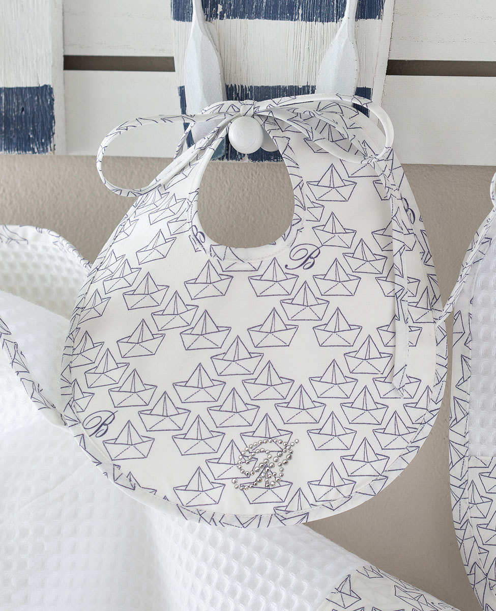 Bavaglino neonato Barchetta