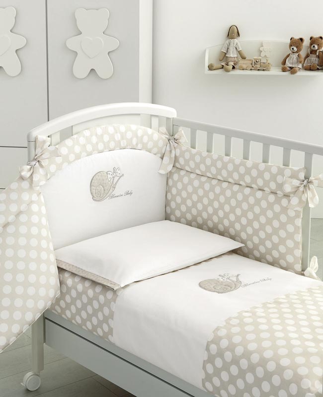 Duvet cover set for baby bed Lumachina
