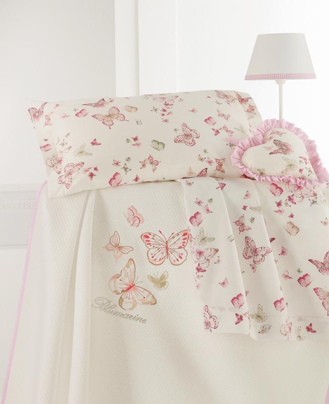 Completo lenzuola lettino Ariella