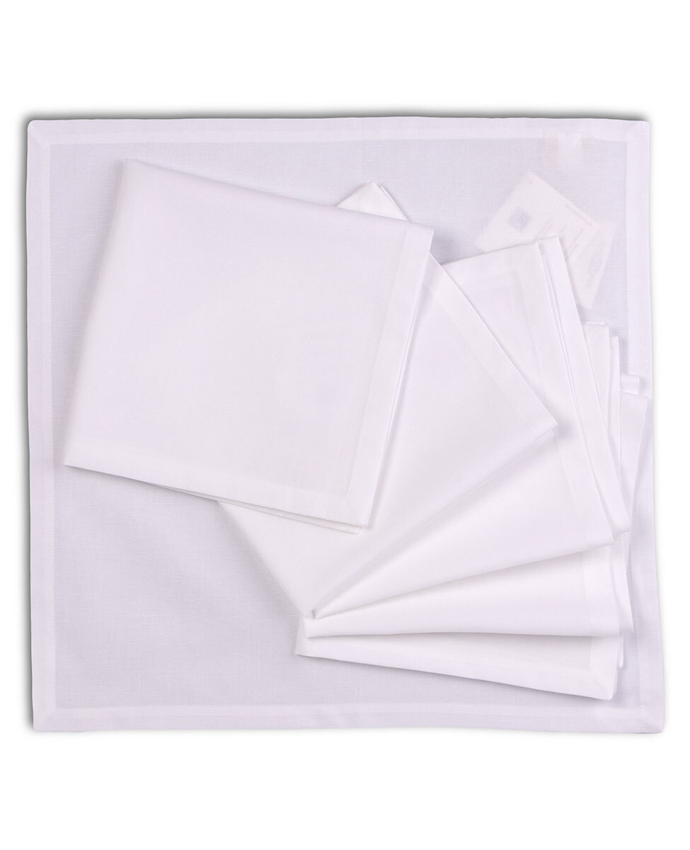Set 6 napkins solid color