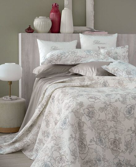 Bedspread in piquet Laila double bed