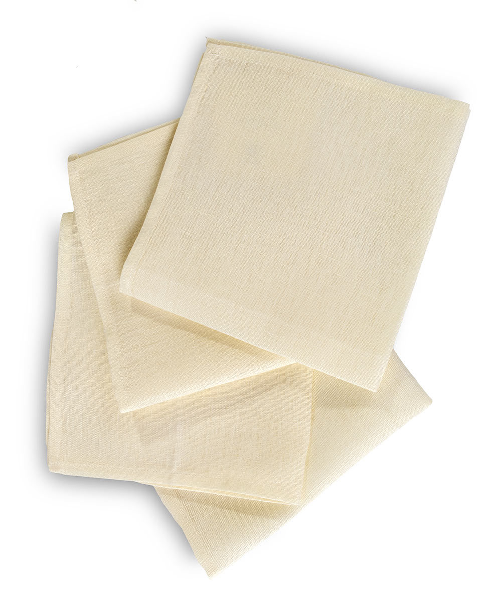 Napkins set in linen solid color 4 pcs