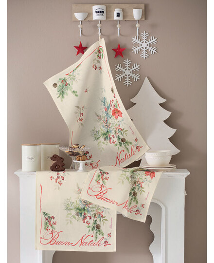 Tea towel Buon Natale 50x70
