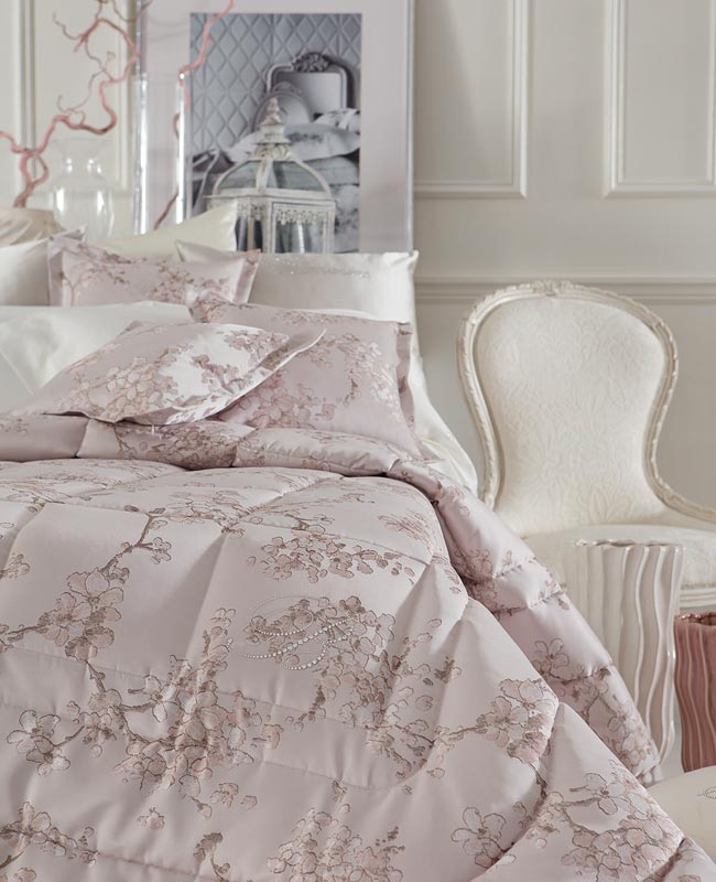 Comforter Fiore di Pesco for double bed