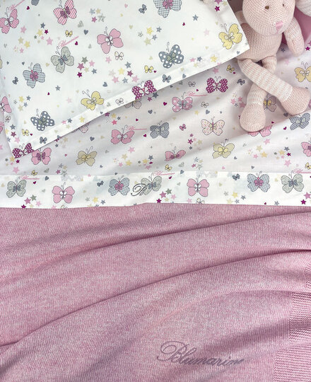 Completo lenzuola lettino Farfalle
