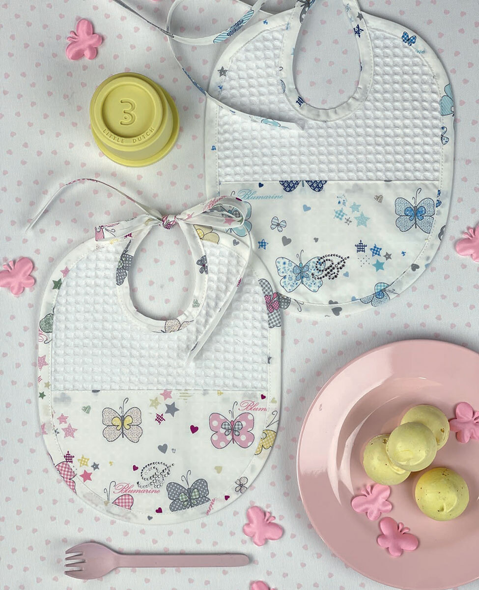 Set 3 Bavaglini Farfalle