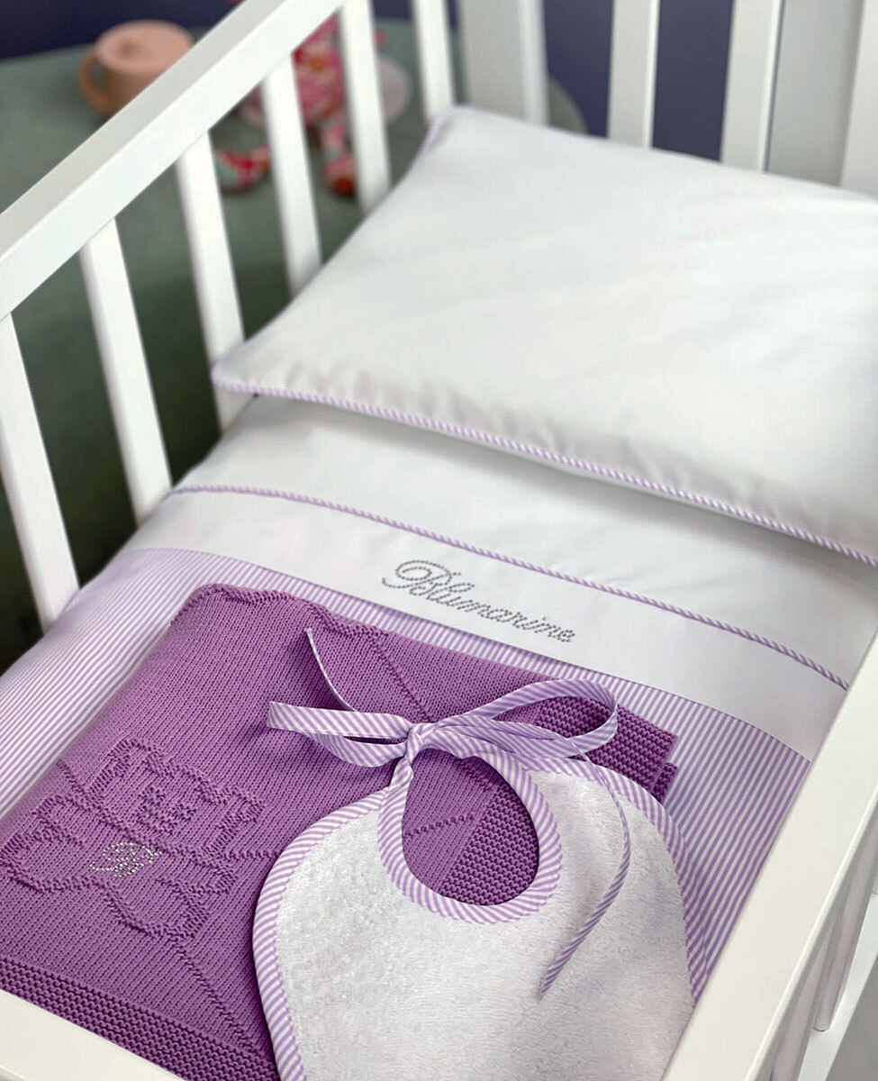 Set copripiumino culla Navy