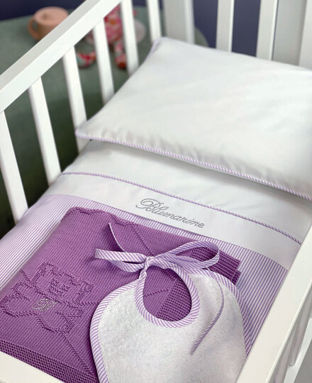 Set copripiumino culla Navy