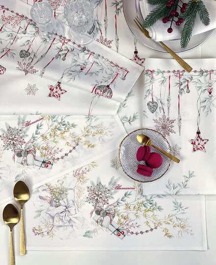 Tea towel 3 pcs set Bianco Natale