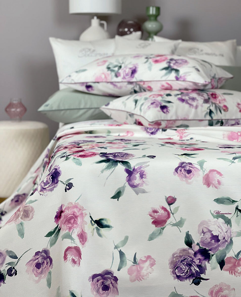 Bedspread piquet Biancofiore double bed
