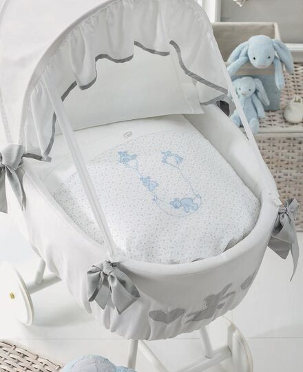 Duvet cover set for baby cradle Stellina