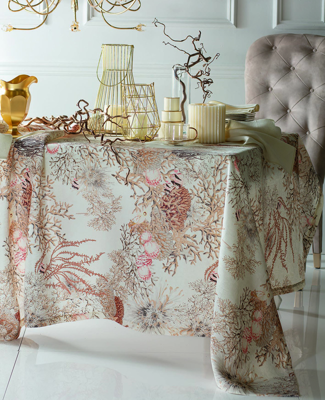 Copritavolo Coralli 85x85